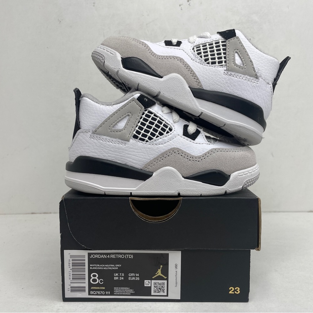 Nike Air Jordan 4 Retro TD “Military Black” 2023 - Picture 1 of 4